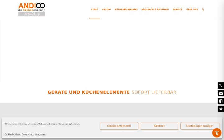 Zrzut ekranu andico-kuechen.de