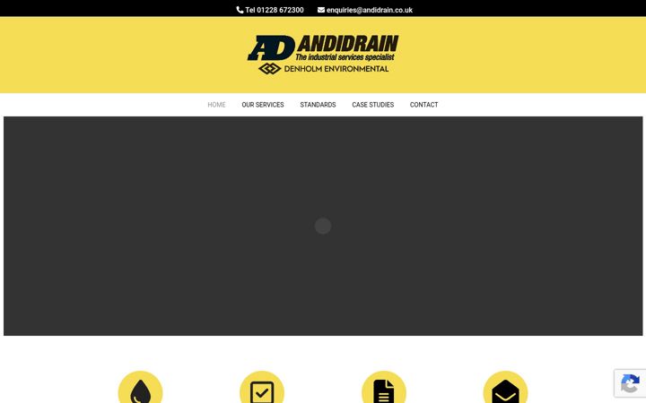 Captura de pantalla de andidrain.co.uk