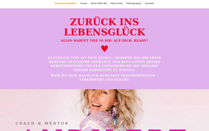 Screenshot von andilebt.com