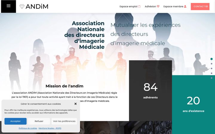 Skärmbild av andim.fr