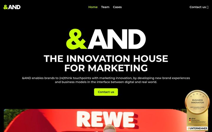 Zrzut ekranu andinnovation.de