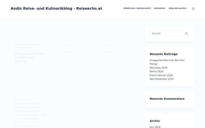 Screenshot of andis.reisen