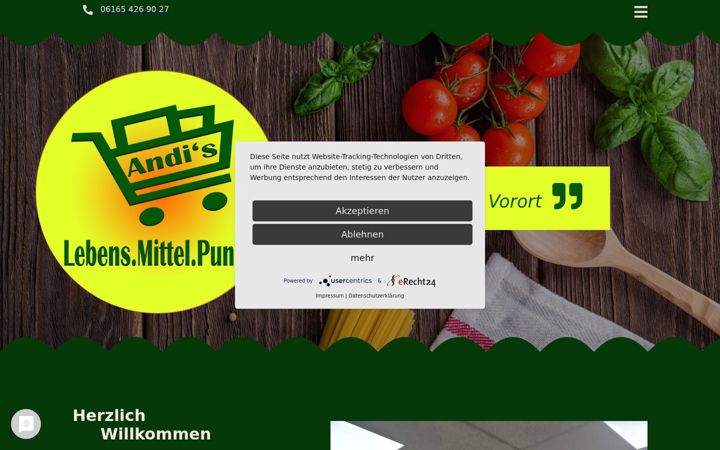 Screenshot of andislebensmittelpunkt.de