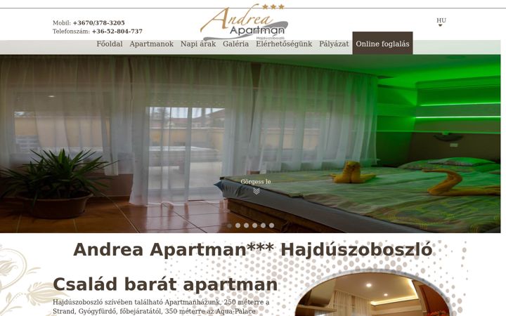 Screenshot of andita.hu