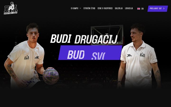 Screenshot of andjusicshootingcamp.com