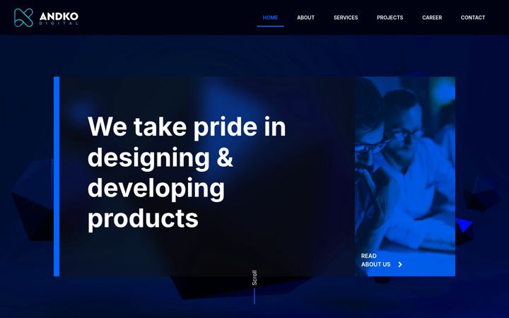 Screenshot of andkodigital.com