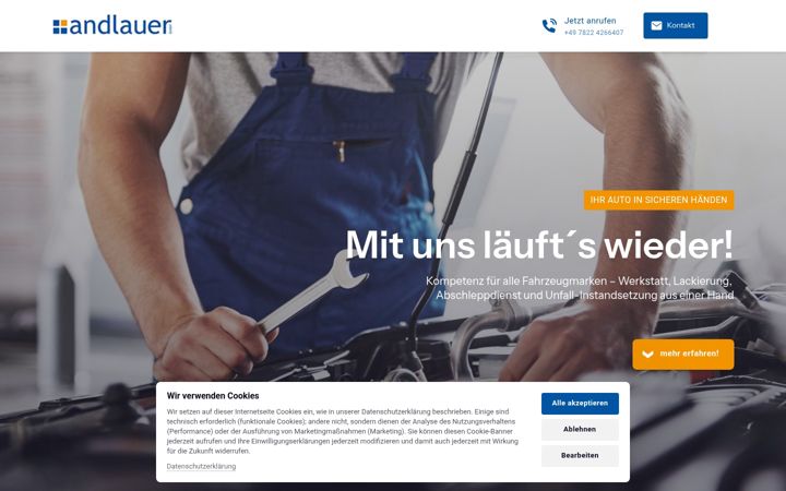 Screenshot of andlauer-autoservice.de