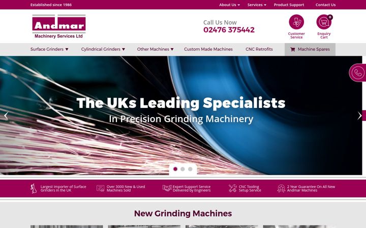 Screenshot of andmar.co.uk