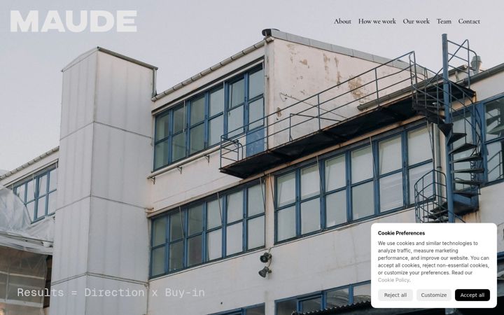Screenshot of andmaude.com