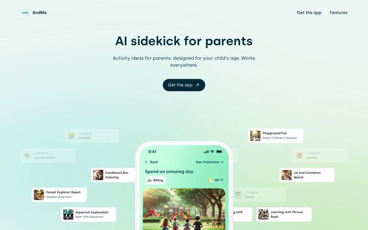 Screenshot of andme.ai