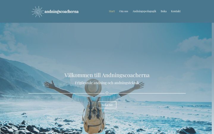 Zrzut ekranu andningscoacherna.se