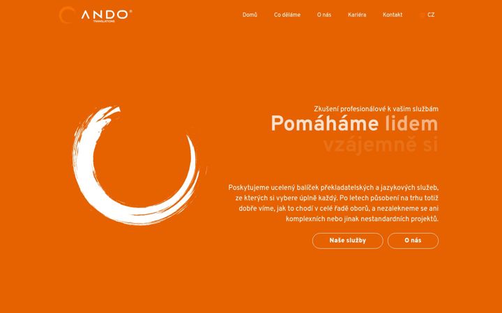 Screenshot of ando.cz