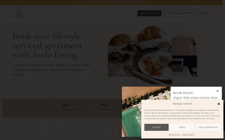 Screenshot of andoliving.com