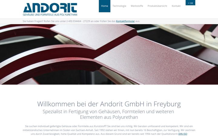 Screenshot of andorit.de