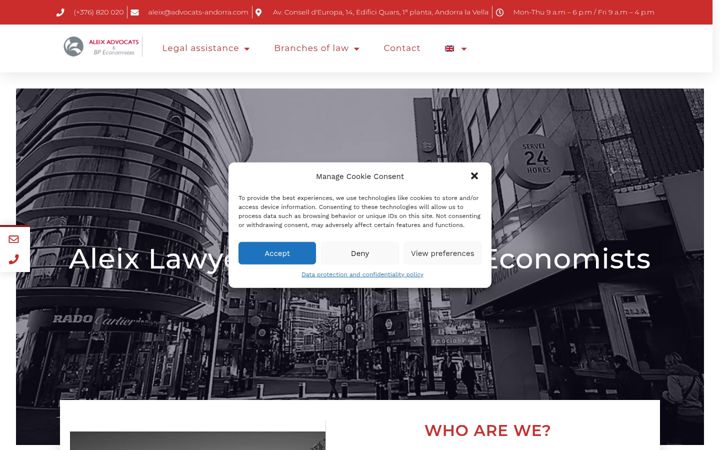 Screenshot of andorra-lawyers.net