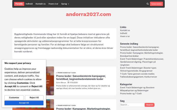 Screenshot of andorra2027.com
