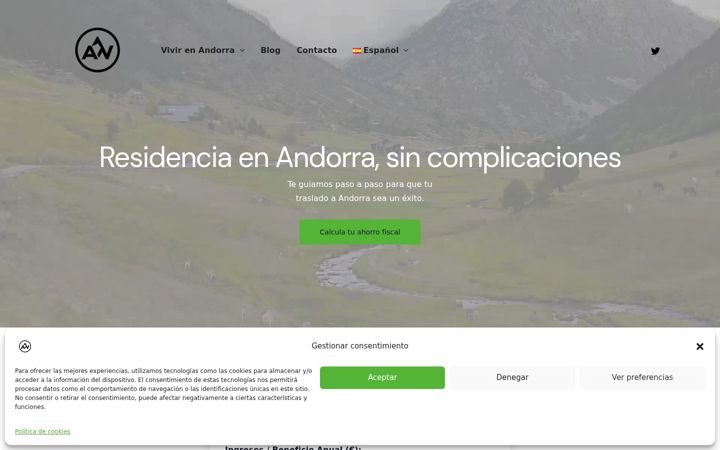 Screenshot of andorraway.com