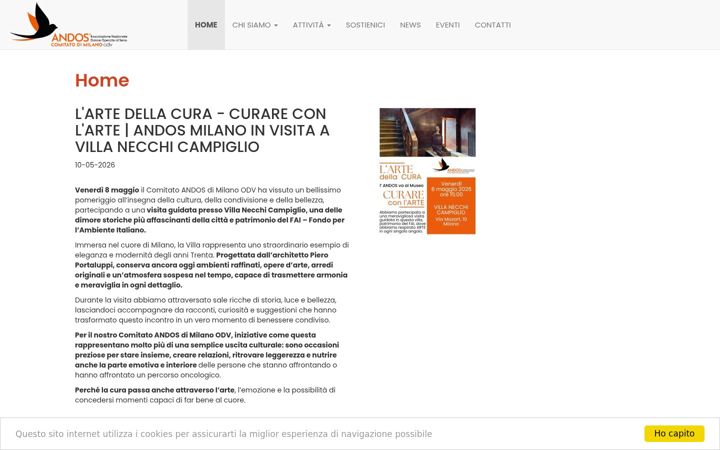 Screenshot of andosmilano.it