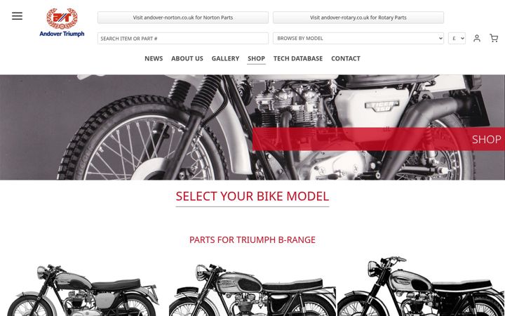 Screenshot of andover-triumph.co.uk