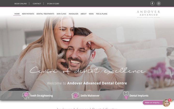 Screenshot of andoveradvanced.com