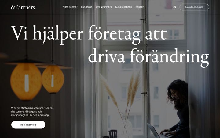 Zrzut ekranu andpartners.se