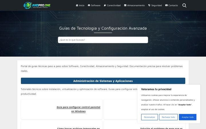 Screenshot of andpro.one