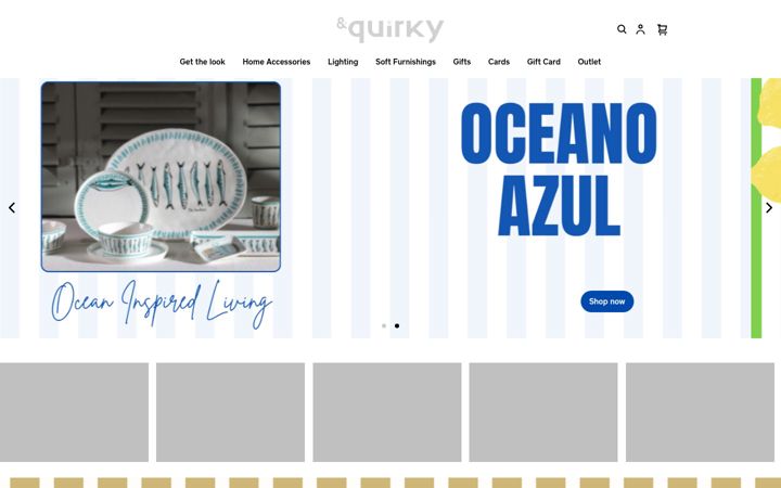 Screenshot of andquirky.co.uk