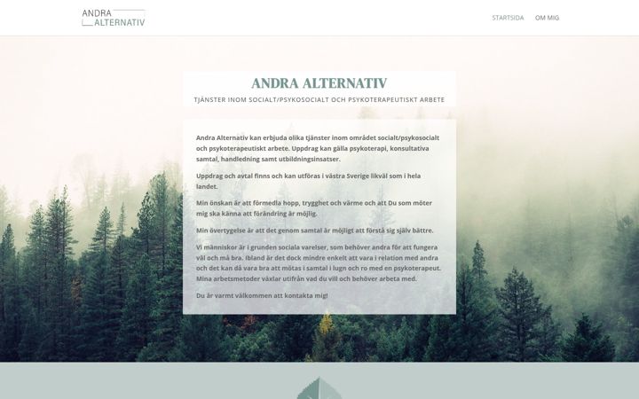 Екранна снимка на andraalternativ.se