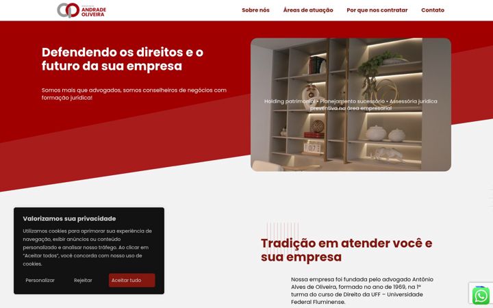 Screenshot of andradeeoliveira.com.br