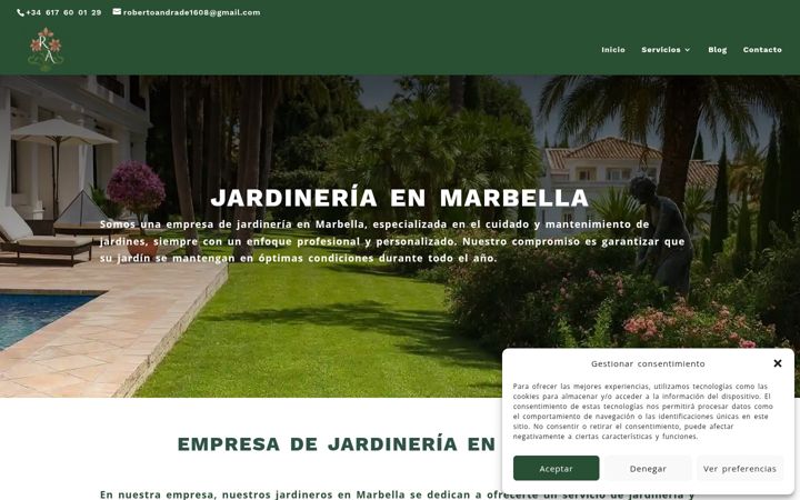 Screenshot of andradejardines.com