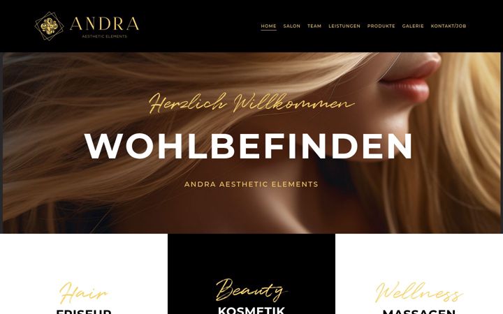 Skjámynd af andraelements.de