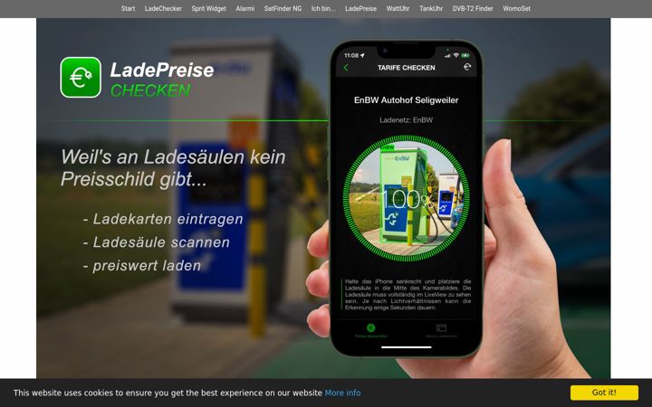 Skärmbild av andraeweb.de