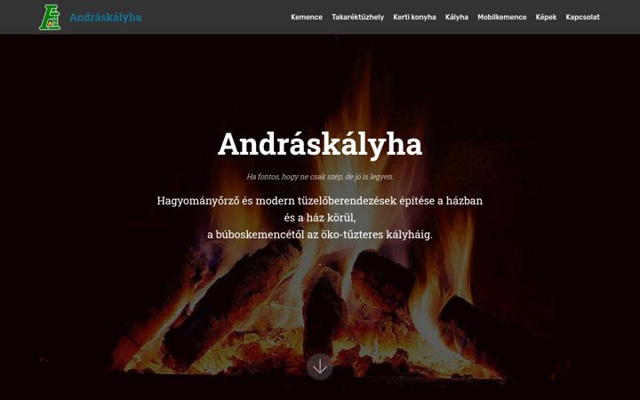 Screenshot of andraskalyha.hu