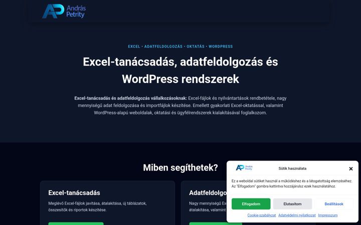 Snímek obrazovky andraspetrity.eu