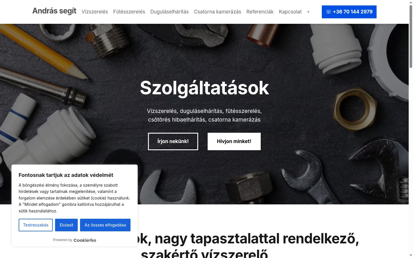 Snimka zaslona bannera za privolu prikazanog prije bilo kakve interakcije