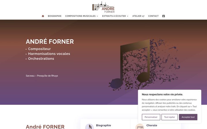 Skärmbild av andre-forner.fr