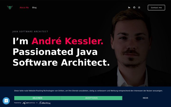 Skjámynd af andre-kessler.de