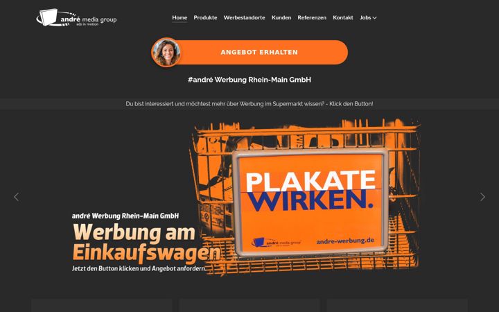 Screenshot of andre-werbung.de