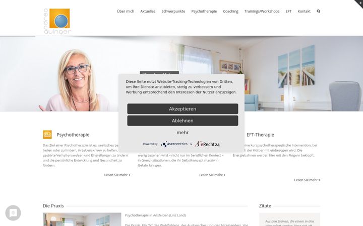 Screenshot of andrea-auinger.at