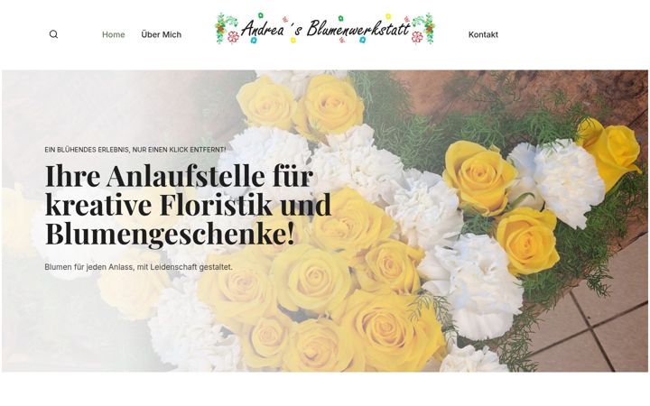 Screenshot of andrea-blumenstuebchen.de