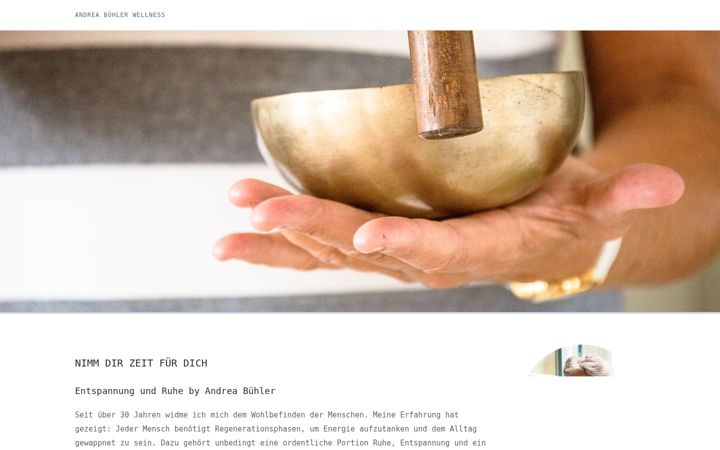 Screenshot of andrea-buehler-wellness.de
