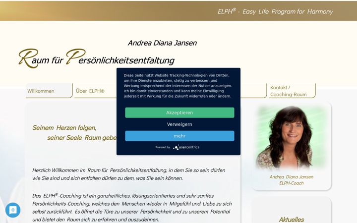 Screenshot of andrea-diana-jansen.de