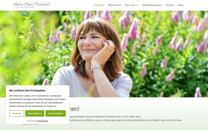 Screenshot of andrea-dinkel.de
