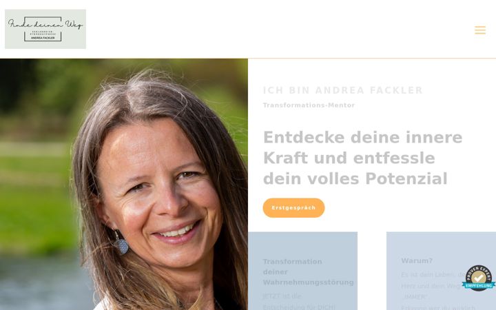 Screenshot of andrea-fackler.de