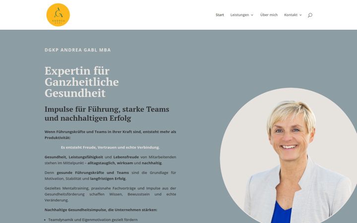Screenshot of andrea-gabl.at