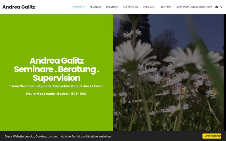 Screenshot of andrea-galitz.de