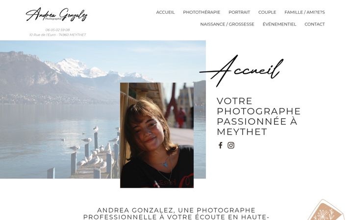 Ekraanipilt saidist andrea-gonzalez-photographie.fr