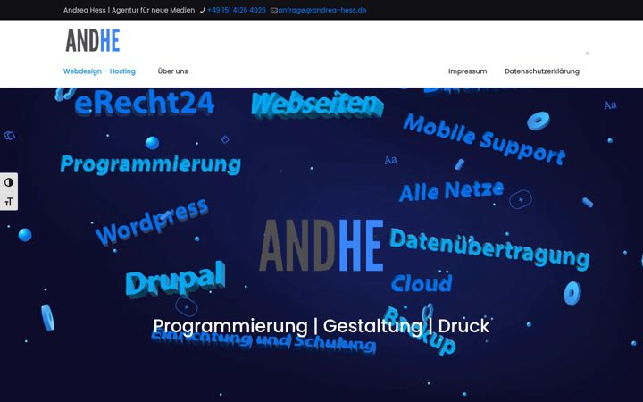 Screenshot of andrea-hess.de