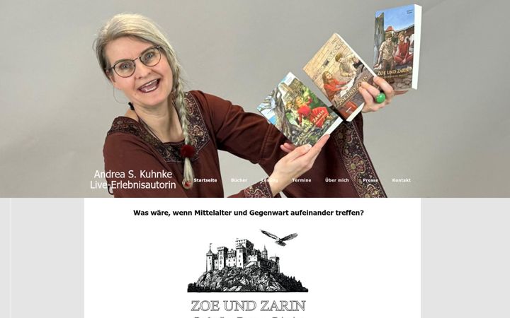 Ekraanipilt saidist andrea-kuhnke.de