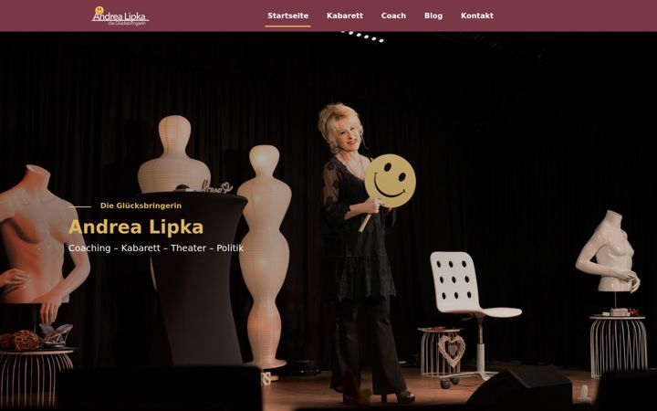 Ekraanipilt saidist andrea-lipka.de
